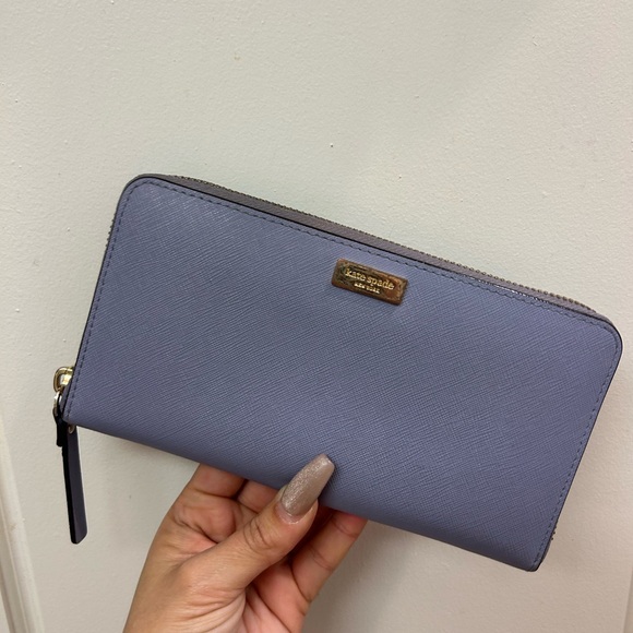 kate spade Handbags - Kate Spade Purple Wallet Lavender Blue Zip